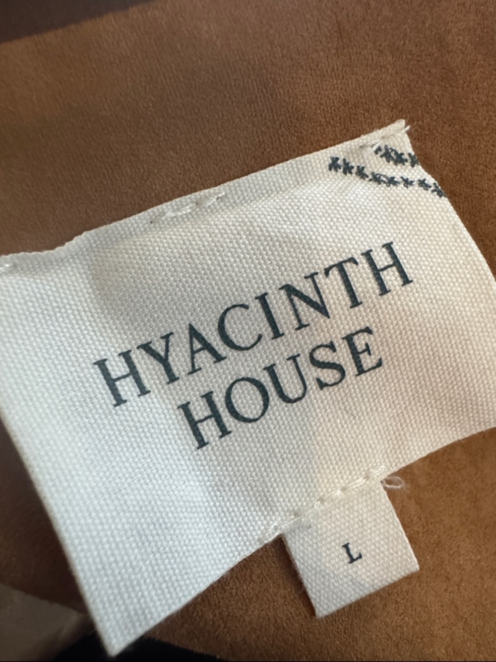 Tuckernuck HYACINTH HOUSE Chestnut Faux Suede Cody Jacket Large NWOT - Picture 5 of 7